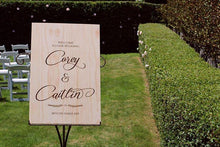 Load image into Gallery viewer, Wooden Welcome Sign - Caitlyn Silver Belle Design
