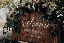 Load image into Gallery viewer, Wooden Welcome Sign - Lauren Silver Belle Design
