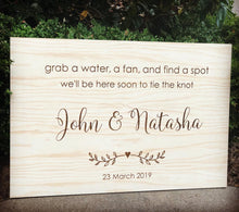 Load image into Gallery viewer, Wooden Welcome Sign - Natasha Silver Belle Design
